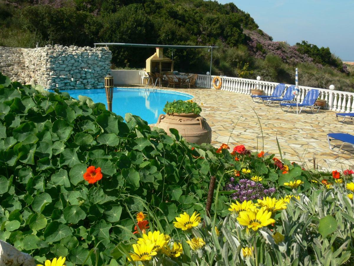 Angela Apartments Pool Gardens And Sea Views Agios Stefanos Avliotes  Eksteriør bilde